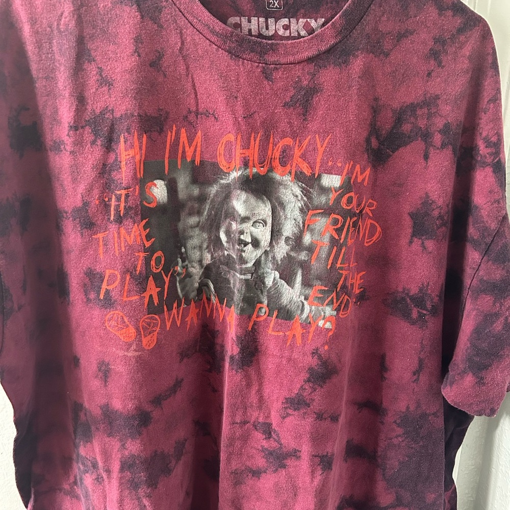 Chucky Horror Movie Unisex T-Shirt - 2XL - Washable - No Major Flaws